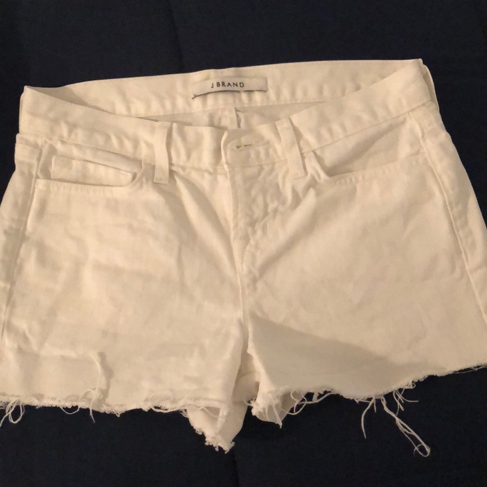 J BRAND white jean shorts- size 24
